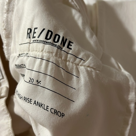 Orginals 90s High Rise Ankle Crop in Vintage White
RE/DONE - Picture 5 of 11